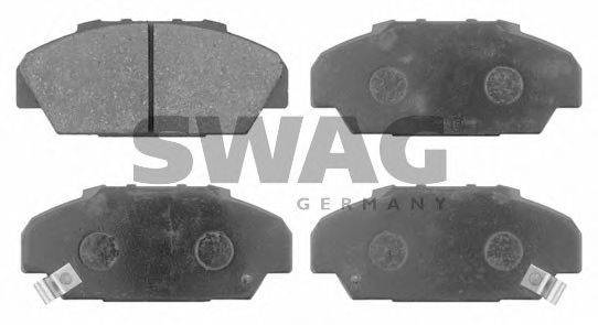 Комплект тормозных колодок, дисковый тормоз SWAG 23198