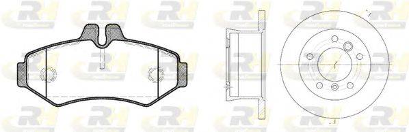 Комплект тормозов, дисковый тормозной механизм ROADHOUSE 8733.01