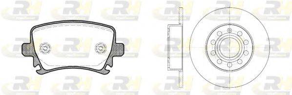 Комплект тормозов, дисковый тормозной механизм ROADHOUSE 81031.01