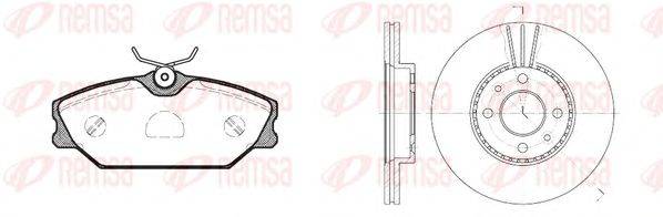 Комплект тормозов, дисковый тормозной механизм REMSA 8208.04