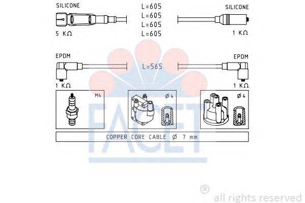Комплект проводов зажигания BRECAV 14506