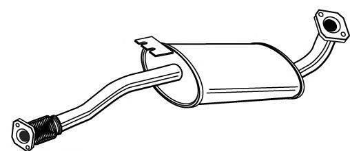 Средний глушитель выхлопных газов WALKER 22980