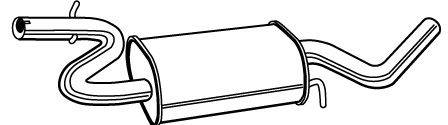Средний глушитель выхлопных газов FONOS 23127
