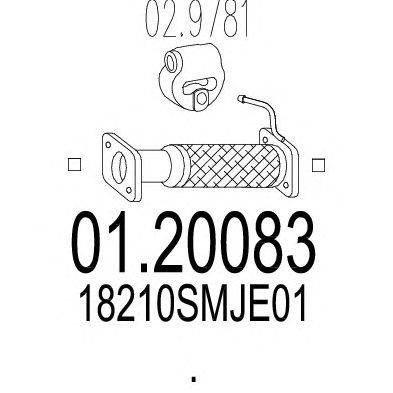 Труба выхлопного газа MTS 01.20083