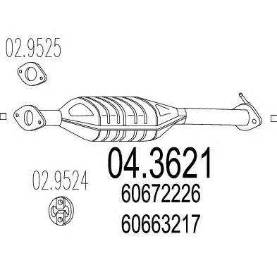 Катализатор MTS 04.3621