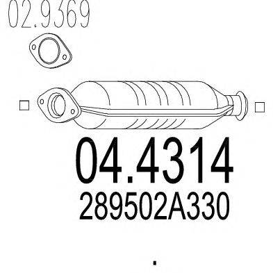 Катализатор MTS 04.4314