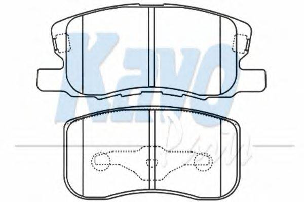 Комплект тормозных колодок, дисковый тормоз KAVO PARTS BP-5543