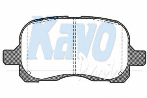 Комплект тормозных колодок, дисковый тормоз KAVO PARTS BP-9039