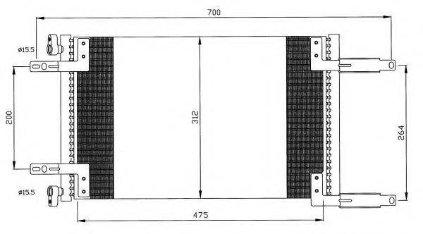 Конденсатор, кондиционер NRF 35493