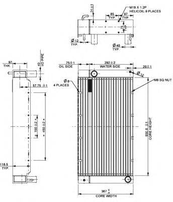 Радиатор, охлаждение двигателя NRF 52192