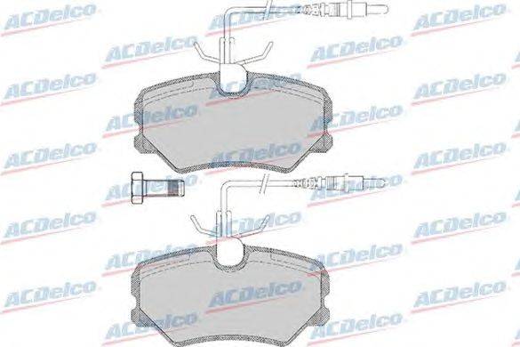 Комплект тормозных колодок, дисковый тормоз ACDelco AC492281D