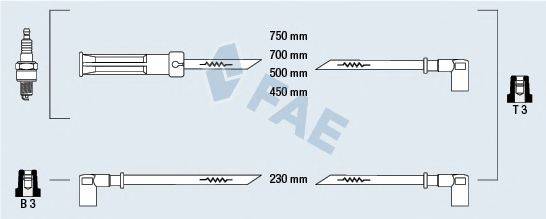 Комплект проводов зажигания FAE 85550