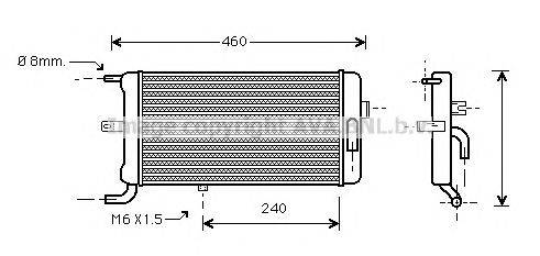 Радиатор, охлаждение двигателя AVA QUALITY COOLING AI2062