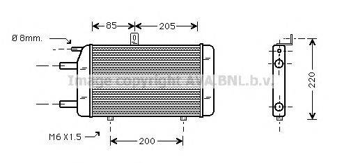 Радиатор, охлаждение двигателя AVA QUALITY COOLING AI2171