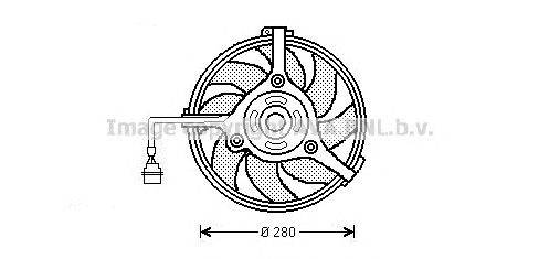 Вентилятор, охлаждение двигателя AVA QUALITY COOLING AI7510