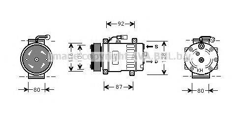 Компрессор, кондиционер AVA QUALITY COOLING AUK030