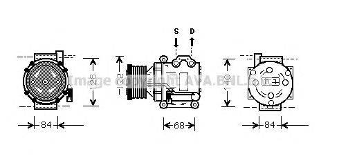 Компрессор, кондиционер AVA QUALITY COOLING AUK157