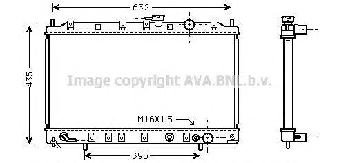 Радиатор, охлаждение двигателя AVA QUALITY COOLING MT2127