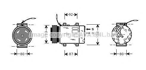 Компрессор, кондиционер AVA QUALITY COOLING RTK047