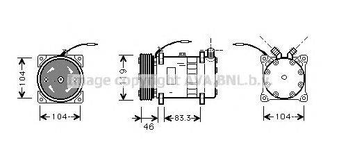 Компрессор, кондиционер AVA QUALITY COOLING UVAK050