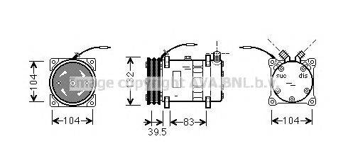 Компрессор, кондиционер AVA QUALITY COOLING UVK034