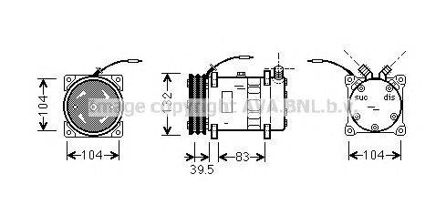 Компрессор, кондиционер AVA QUALITY COOLING UVK035