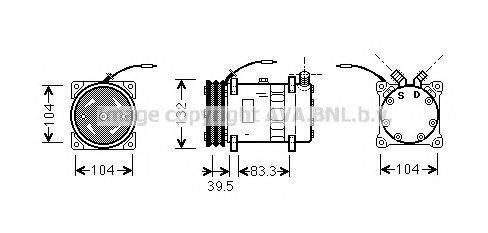 Компрессор, кондиционер AVA QUALITY COOLING UVK048