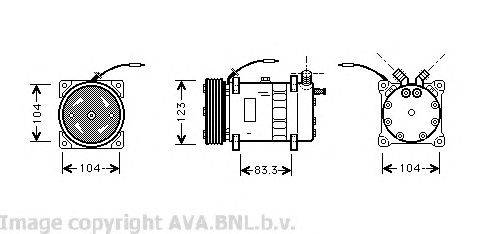 Компрессор, кондиционер AVA QUALITY COOLING VOK102