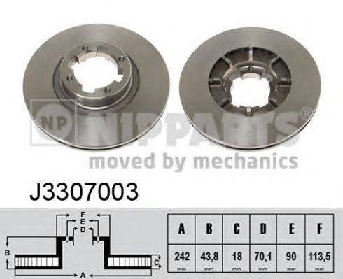 Тормозной диск NIPPARTS J3307003