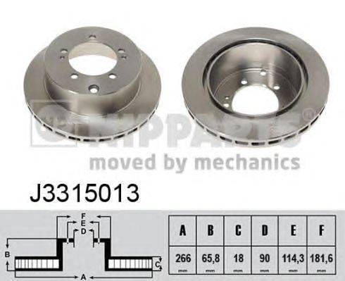 Тормозной диск NIPPARTS J3315013