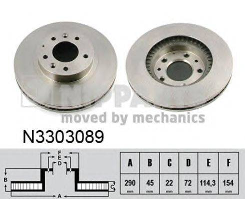 Тормозной диск NIPPARTS N3303089