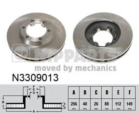 Тормозной диск NIPPARTS N3309013