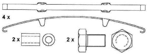 Комплект тормозных колодок, дисковый тормоз ABEX 29131