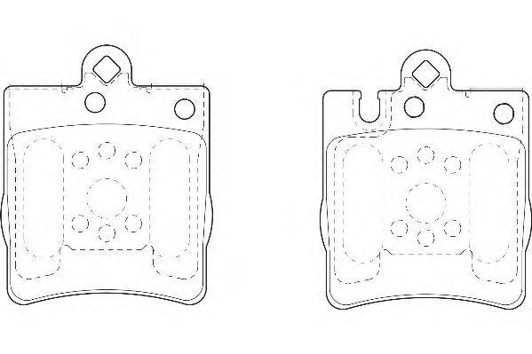 Комплект тормозных колодок, дисковый тормоз DURON DBP221322