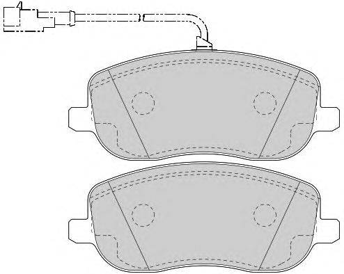 Комплект тормозных колодок, дисковый тормоз DURON DBP231787