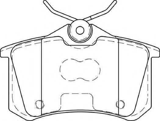 Комплект тормозных колодок, дисковый тормоз DURON DBP344222
