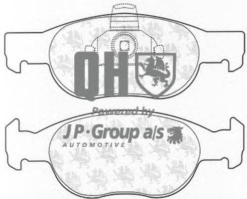 Комплект тормозных колодок, дисковый тормоз JP GROUP BP1131