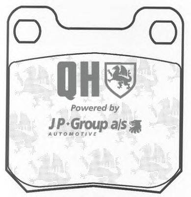 Комплект тормозных колодок, дисковый тормоз JP GROUP BP1200
