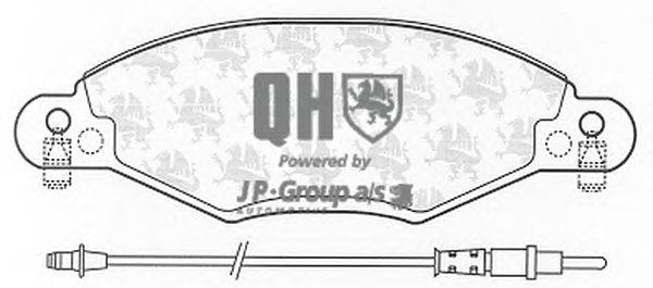 Комплект тормозных колодок, дисковый тормоз JP GROUP BP1288