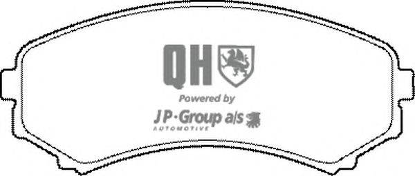 Комплект тормозных колодок, дисковый тормоз JP GROUP BP1476