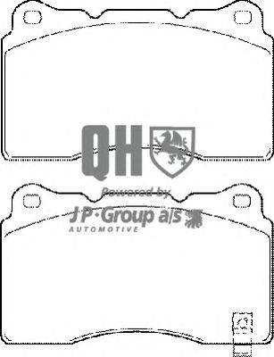 Комплект тормозных колодок, дисковый тормоз JP GROUP BP1486