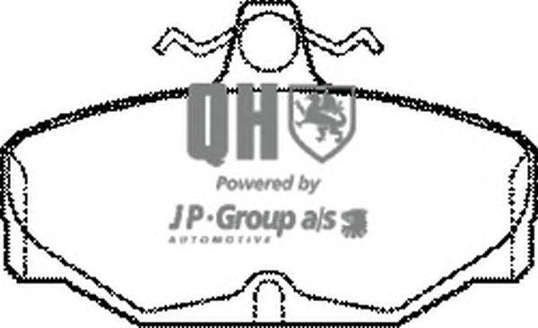 Комплект тормозных колодок, дисковый тормоз JP GROUP BP364