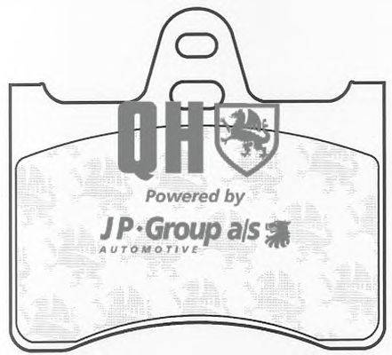 Комплект тормозных колодок, дисковый тормоз JP GROUP BP625