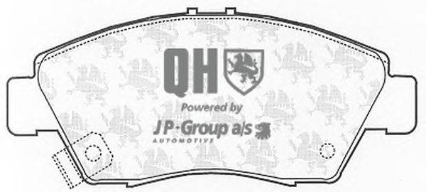 Комплект тормозных колодок, дисковый тормоз JP GROUP BP733