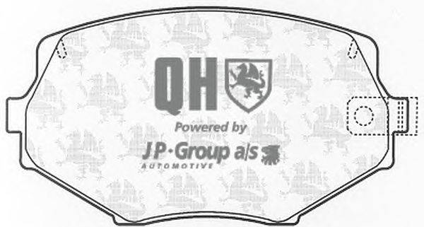 Комплект тормозных колодок, дисковый тормоз JP GROUP BP906