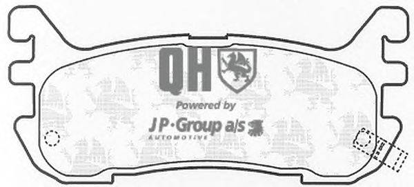 Комплект тормозных колодок, дисковый тормоз JP GROUP BP907