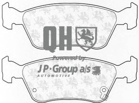 Комплект тормозных колодок, дисковый тормоз JP GROUP BP986