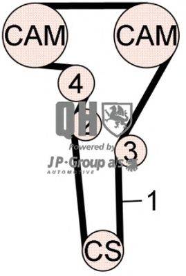 Комплект ремня ГРМ JP GROUP QBK610