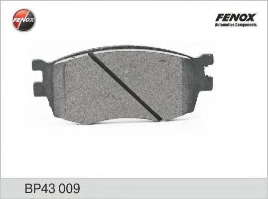 Комплект тормозных колодок, дисковый тормоз FENOX 24318
