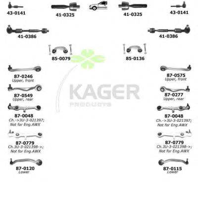 Подвеска колеса KAGER 800603